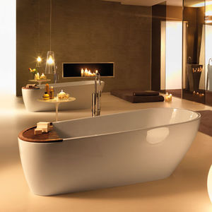 baignoire à poser / ovale / en céramique