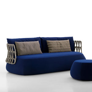 canapé rond / contemporain / de jardin / en fibres synthétiques