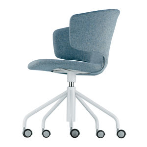 chaise de bureau / contemporaine / avec accoudoirs / tapissée