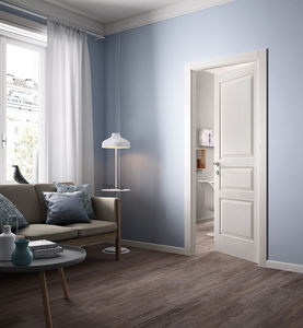 porte d'intérieur / battante / en bois / vitrée