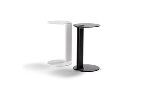 table d'appoint contemporaine / en métal laqué / rectangulaire