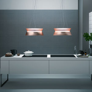hotte de cuisine îlot / avec éclairage intégré / design original