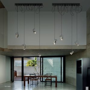 lampe suspension / contemporaine / en béton / à LED