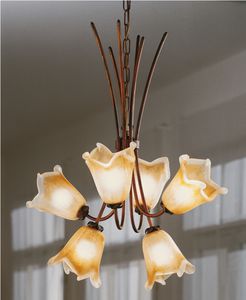 lustre contemporain / en métal / à incandescence