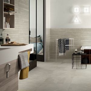 carrelage de salle de bain / mural / en grès cérame / géométrique