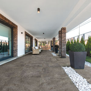 carrelage d'extérieur / de sol / en grès cérame / uni