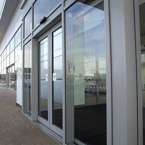 porte d'entrée / coulissante / en verre / de sécurité