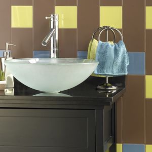 carrelage de salle de bain / mural / en céramique / uni