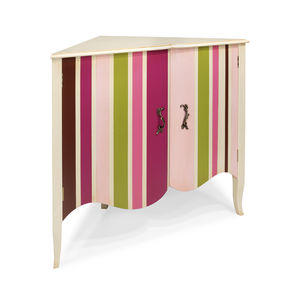buffet d'angle / de style Louis XV / en bois laqué