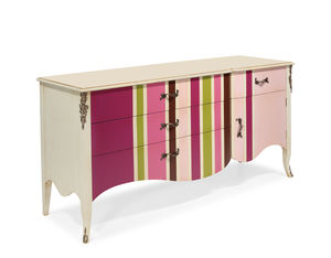 commode de style Louis XV / en bois laqué / sur mesure