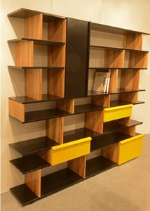 bibliothèque modulable / contemporaine / pour bureau / en bois