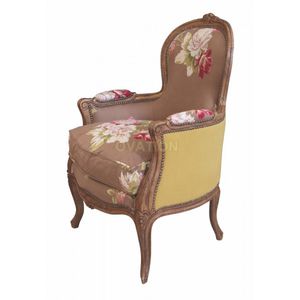 fauteuil de style Louis XV / en bois / en tissu / bergère
