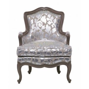 fauteuil de style Louis XV / en bois / en tissu / bergère