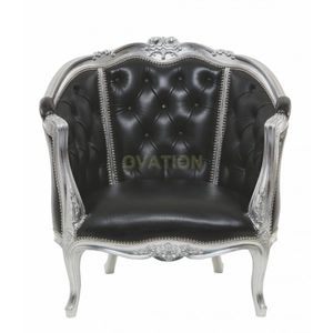 fauteuil de style Louis XV / en tissu / bergère