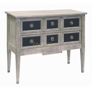 commode sur pieds hauts / classique / en bois / marron