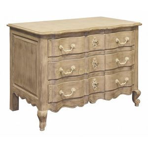 commode de style / en bois / beige