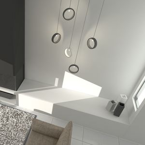 lampe suspension / contemporaine / en béton / fait main