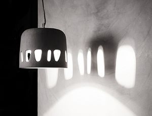 lampe suspension / contemporaine / en béton / fait main