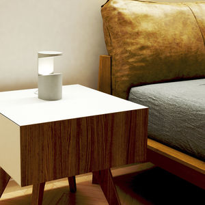 lampe de table / contemporaine / en béton / à LED