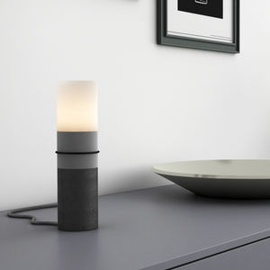 lampe de table / contemporaine / en béton / à LED