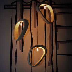 lampe suspension / contemporaine / en béton / fait main