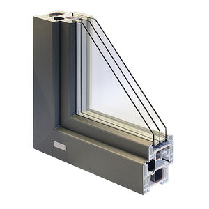 fenêtre battante / en PVC / à triple vitrage / acoustique