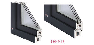fenêtre battante / en PVC / à triple vitrage / à coupure thermique