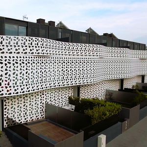 bardage aluminium / perforé / laqué / en panneaux