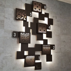 panneau décoratif en aluminium / mural / pour agencement intérieur / léger