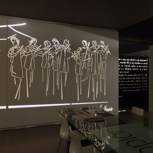 panneau décoratif en métal / mural / pour agencement intérieur / pour mur