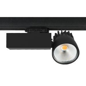 éclairage sur rail à LED / rond / en aluminium / en acier