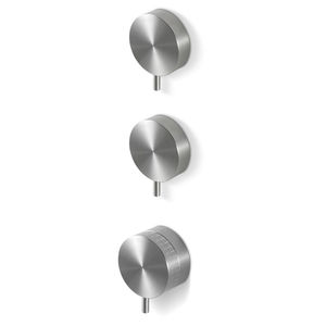 mitigeur de douche / mural / en inox / thermostatique