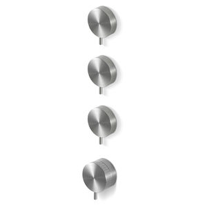 mitigeur de douche / mural / en inox / thermostatique