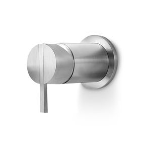 mitigeur de douche / pour baignoire / mural / en inox