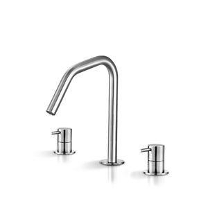 mélangeur pour vasque / à poser / en inox / de salle de bain