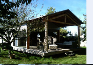 micro-maison préfabriquée / contemporaine / en bois / de plain-pied