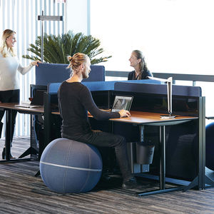 séparateur de bureau au sol / en tissu / insonorisé
