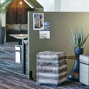 séparateur de bureau au sol / en tissu / insonorisé