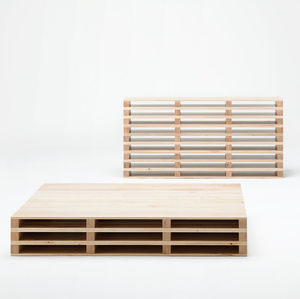 étagère basse / contemporaine / en érable