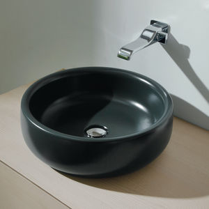 vasque à poser / ronde / en céramique / contemporaine