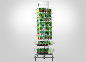présentoir pour brochures / en métal / tournant