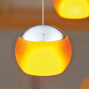 lampe suspension / contemporaine / en métal / en verre soufflé