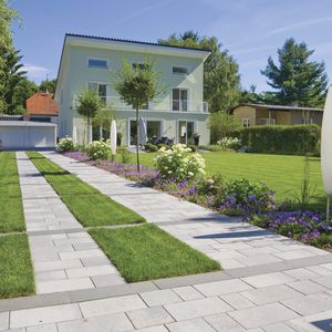 pavé en pierre / carrossable / pour espace public