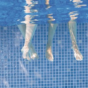 mosaïque de piscine / murale / en verre / à motif