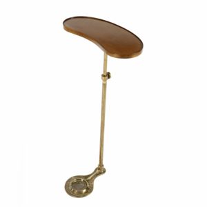 table d'appoint / contemporaine / en cuir / en pierre