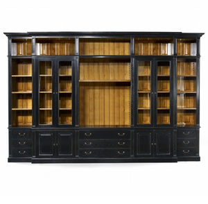 bibliothèque classique / en chêne / en acajou