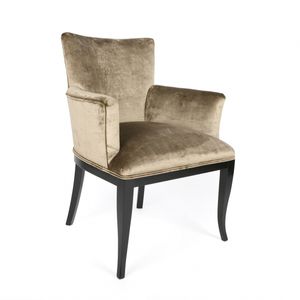 chaise classique / tapissée / en tissu / en chêne