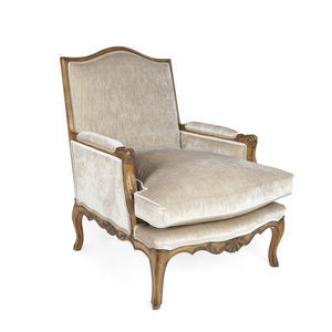 fauteuil de style français / en tissu / en cuir / en chêne