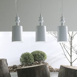 suspension / contemporaine / en céramique / blanche