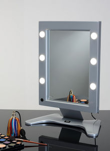 miroir à poser / contemporain / rectangulaire / pour salon d'esthétique